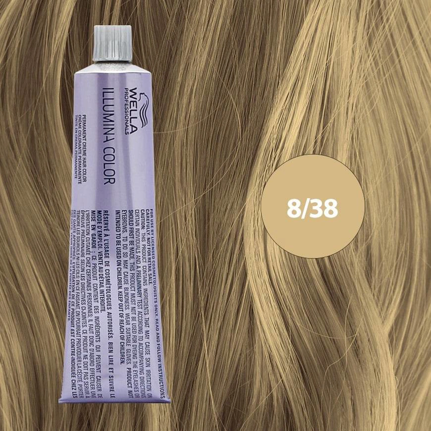 Illumina Color Hajfesték - 8/38 60ml Light Gold Pearl Blonde főképe